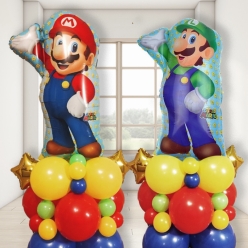 40% OFF: Mario & Luigi Balloon Columns